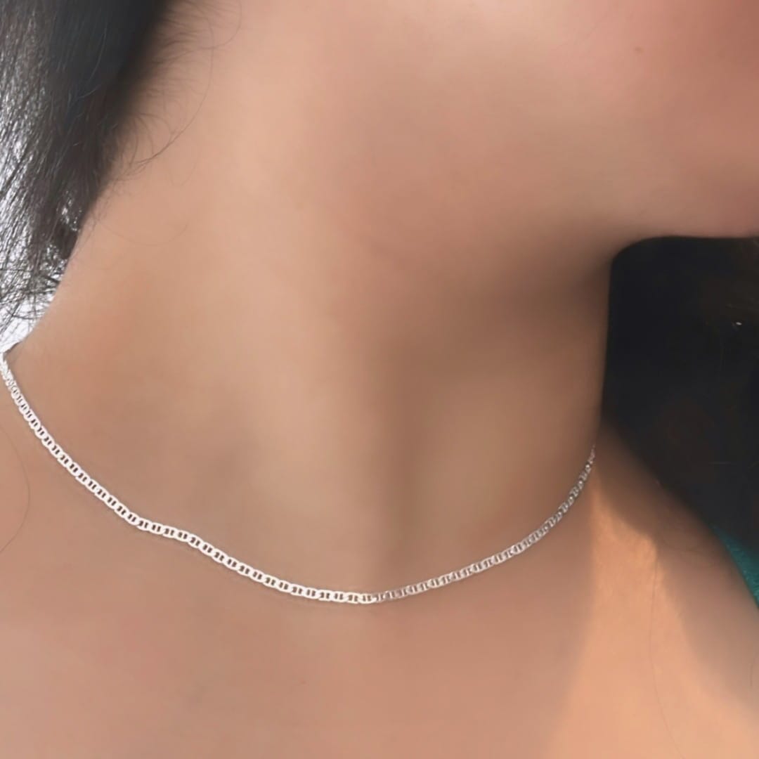 Kette Glieder aus Silber - MARÍA MAR Halsketten KOOMPLIMENTS 